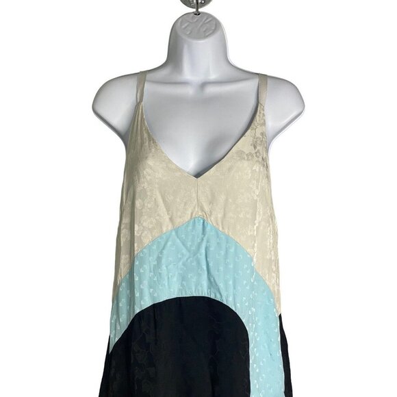Rachel Comey Womens Morant Maxi Dress Colorblock Lined Sleeveless Size 00 - Picture 3 of 10